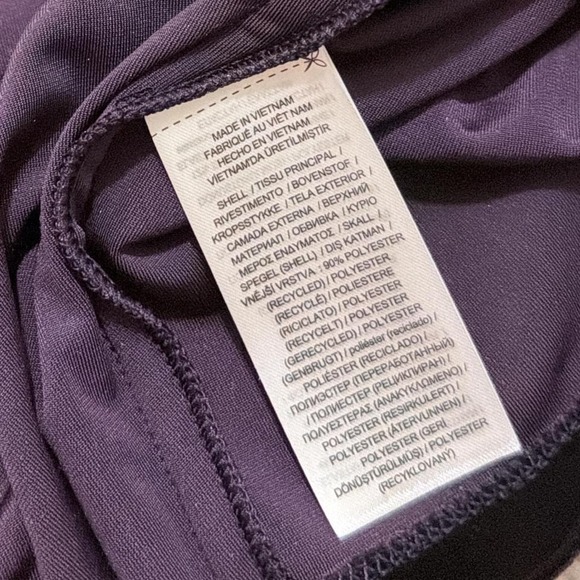 Ralph Lauren Ruched Velvet Asymmetrical Dress | Purple | Size 6 - Picture 4 of 5